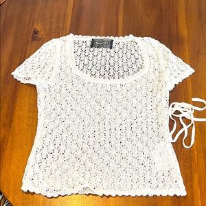 Reformation lacy linen top small